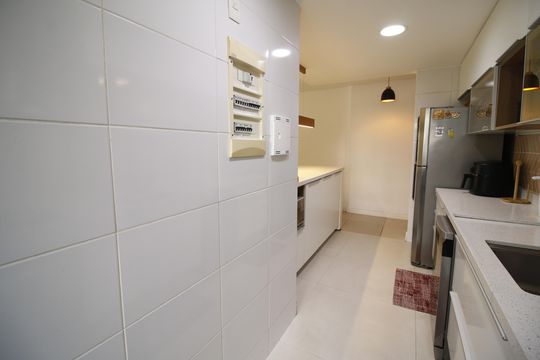Cozinha de apartamento à venda com 4 quartos, 102m² em Barra Olímpica, Rio de Janeiro