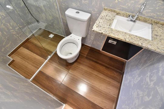 Banheiro do Studio de kitnet/studio para alugar com 1 quarto, 38m² em Bacacheri, Curitiba