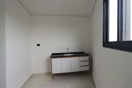 Cozinha de kitnet/studio para alugar com 1 quarto, 20m² em Parque das Nações, Santo André