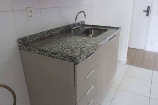 Cozinha de apartamento à venda com 2 quartos, 61m² em Campestre, São Caetano do Sul