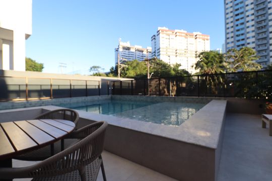 Área comum - Piscina de kitnet/studio para alugar com 1 quarto, 23m² em Narandiba, Salvador
