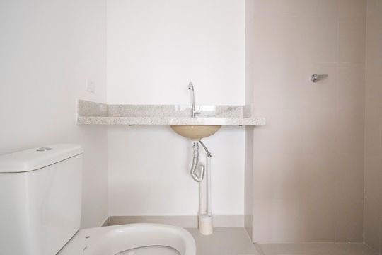 Banheiro de apartamento para alugar com 1 quarto, 42m² em Centro, São Caetano do Sul