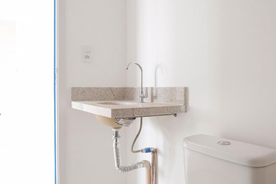Banheiro de apartamento para alugar com 1 quarto, 32m² em Centro, São Caetano do Sul