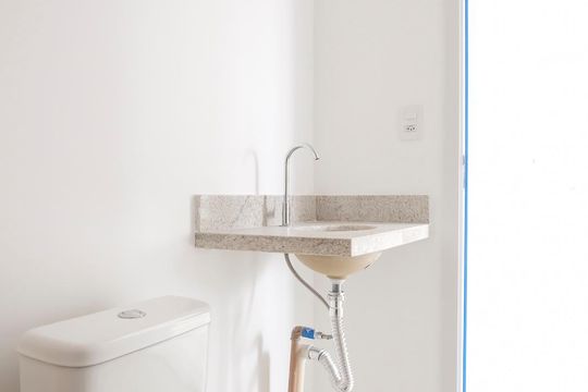 Banheiro de apartamento para alugar com 1 quarto, 32m² em Centro, São Caetano do Sul