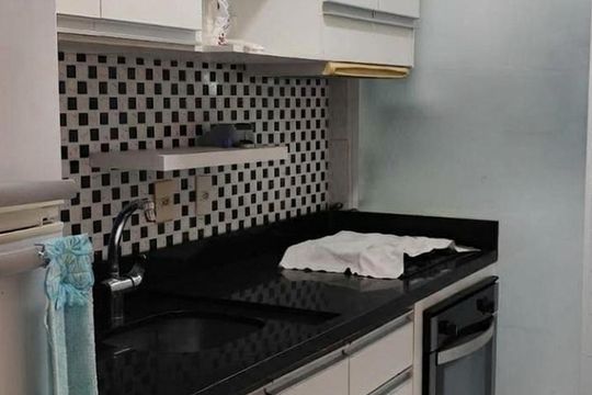 Cozinha de apartamento para alugar com 2 quartos, 63m² em Jardim das Vertentes, São Paulo