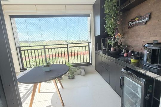 Varanda de apartamento para alugar com 3 quartos, 91m² em Swiss Park, Campinas