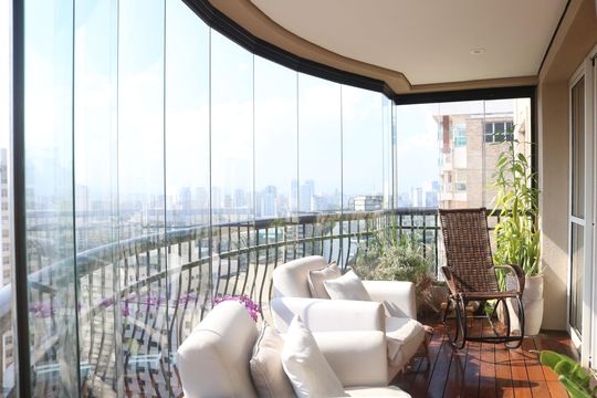 Varanda da Sala de apartamento à venda com 3 quartos, 167m² em Perdizes, São Paulo