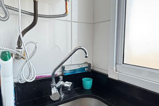 Cozinha e Área de Serviço de apartamento à venda com 2 quartos, 46m² em Sumarezinho, Santo André