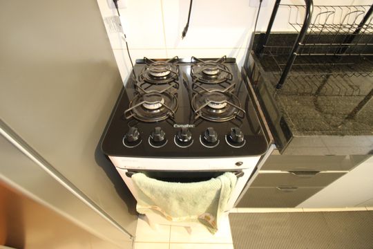 Cozinha de apartamento à venda com 2 quartos, 43m² em Colônia (zona Leste), São Paulo