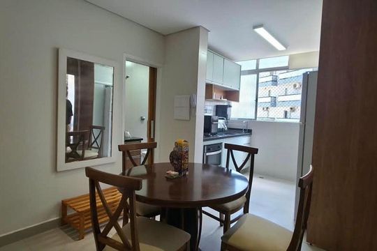 Sala de Jantar de apartamento para alugar com 1 quarto, 38m² em José Menino, Santos