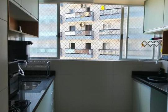 Cozinha de apartamento para alugar com 1 quarto, 38m² em José Menino, Santos