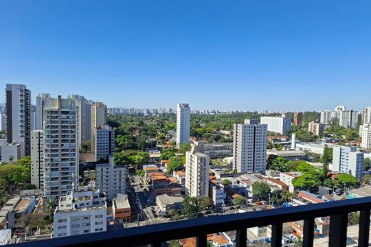 Varanda de apartamento à venda com 1 quarto, 23m² em Santo Amaro, São Paulo
