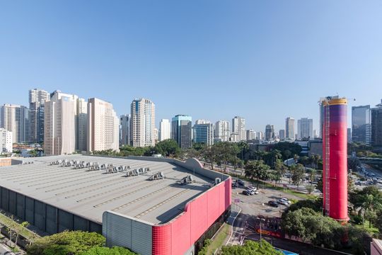 Vista da Varanda de kitnet/studio para alugar com 1 quarto, 25m² em Vila Cordeiro, São Paulo