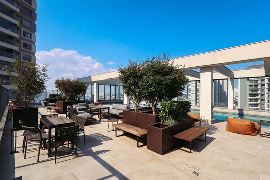 Terraço de kitnet/studio à venda com 1 quarto, 27m² em Vila Mariana, São Paulo