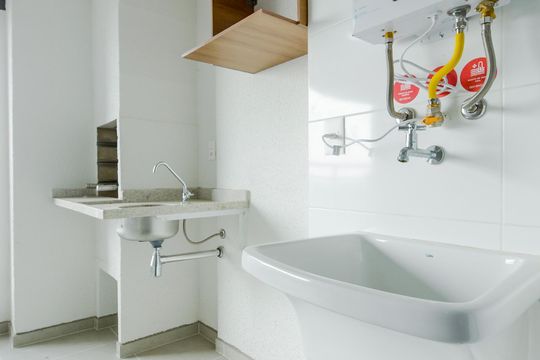 Área de Serviço de kitnet/studio para alugar com 1 quarto, 30m² em Picanço, Guarulhos