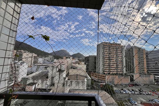 Vista da Suíte de apartamento à venda com 3 quartos, 93m² em Botafogo, Rio de Janeiro