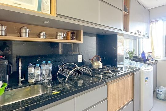 Cozinha de apartamento para alugar com 2 quartos, 62m² em Ingleses do Rio Vermelho, Florianópolis