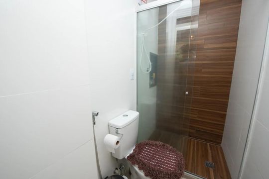 Banheiro da suíte de apartamento para alugar com 3 quartos, 120m² em Eldorado, Contagem