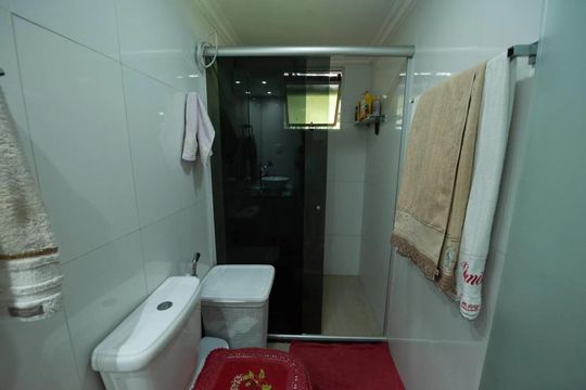 Banheiro social de apartamento para alugar com 3 quartos, 120m² em Eldorado, Contagem