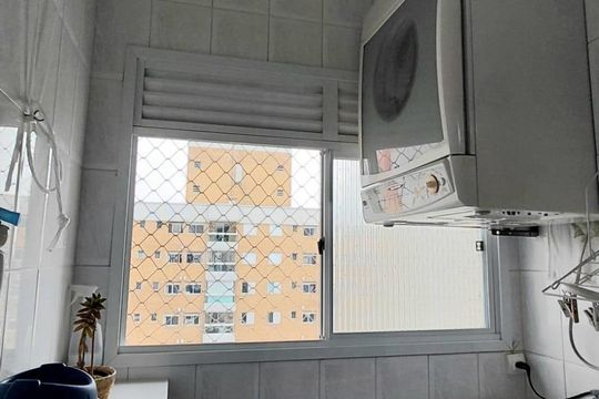 Área de serviço de apartamento à venda com 2 quartos, 68m² em Santa Paula, São Caetano do Sul