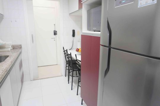 Cozinha de apartamento para alugar com 2 quartos, 110m² em Alphaville, Santana de Parnaíba