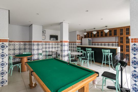 Área comum - Sala de jogos de apartamento para alugar com 2 quartos, 62m² em Penha, Rio de Janeiro