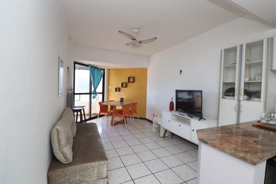 Sala de apartamento para alugar com 1 quarto, 72m² em Boca do Rio, Salvador
