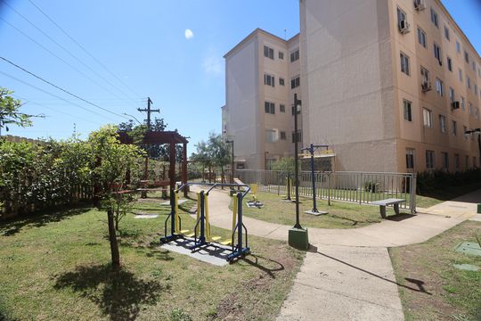 Área comum - Academia de apartamento para alugar com 1 quarto, 41m² em Mato Grande, Canoas