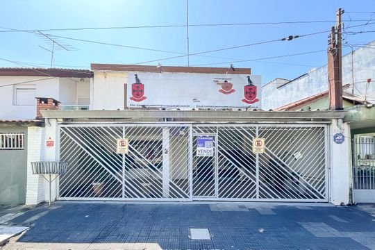 Fachada + plaquinha de casa à venda com 3 quartos, 141m² em Boa Vista, São Caetano do Sul