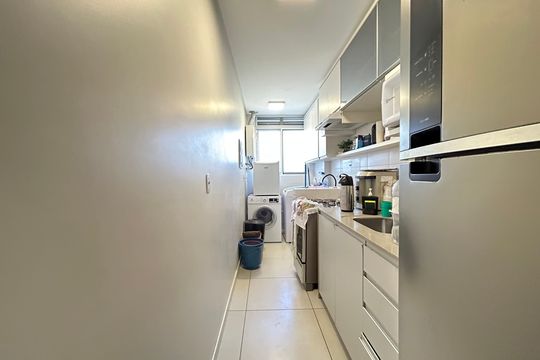 Cozinha de apartamento para alugar com 3 quartos, 83m² em Campeche Leste, Florianópolis