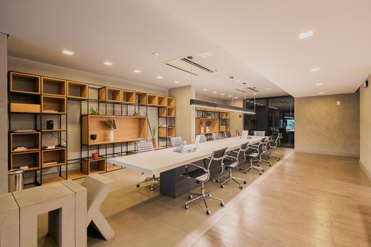 Área comum de kitnet/studio para alugar com 1 quarto, 28m² em Pinheiros, São Paulo