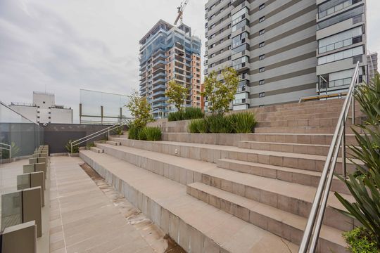 Área comum de kitnet/studio para alugar com 1 quarto, 28m² em Pinheiros, São Paulo