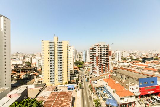 Varanda - Vista de kitnet/studio à venda com 1 quarto, 32m² em Penha de França, São Paulo