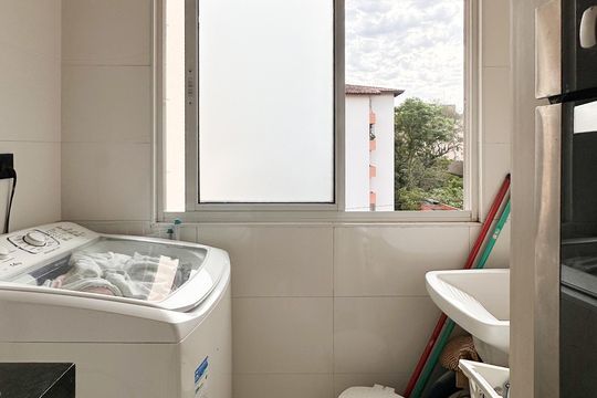 Área de Serviço de apartamento à venda com 2 quartos, 63m² em Demarchi, São Bernardo do Campo
