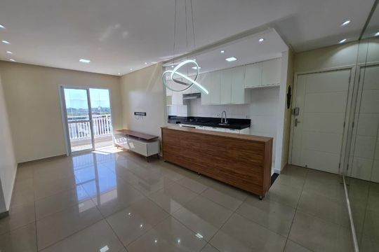 Sala de apartamento para alugar com 2 quartos, 81m² em Piracangaguá, Taubaté