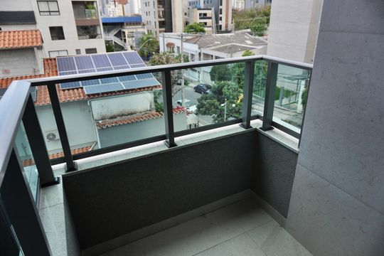 Sala - Varanda de apartamento à venda com 1 quarto, 54m² em São Pedro, Belo Horizonte