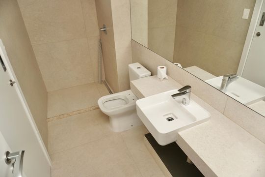 Suíte - Banheiro  de apartamento à venda com 1 quarto, 54m² em São Pedro, Belo Horizonte