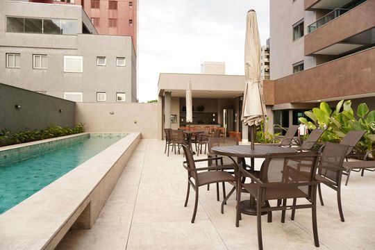 Área comum - Piscina de apartamento à venda com 1 quarto, 54m² em São Pedro, Belo Horizonte