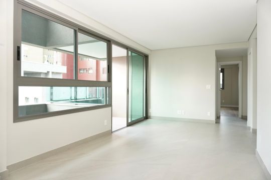 Sala de apartamento à venda com 2 quartos, 80m² em São Pedro, Belo Horizonte
