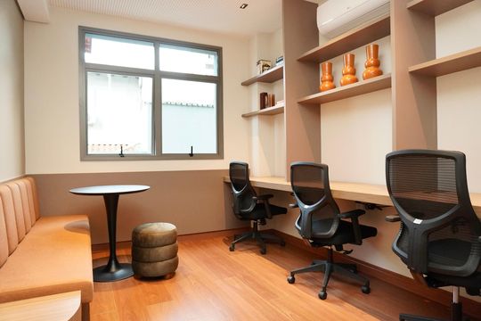 Área comum - Coworking de apartamento à venda com 2 quartos, 80m² em São Pedro, Belo Horizonte