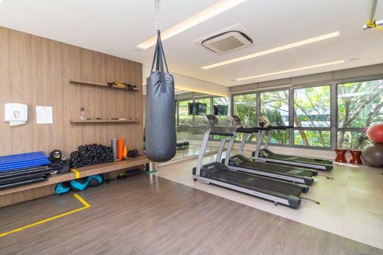 Área comum de kitnet/studio para alugar com 1 quarto, 49m² em São João, Porto Alegre