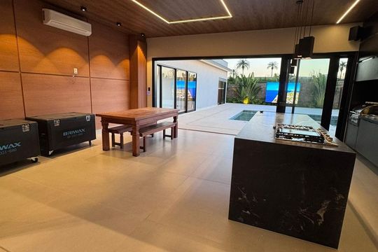 Área gourmet de casa de condomínio à venda com 3 quartos, 500m² em Jardim Indaiatuba Golf, Indaiatuba