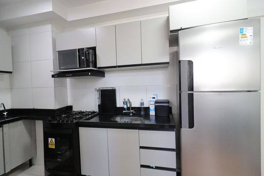 Cozinha de apartamento para alugar com 2 quartos, 35m² em Usina Piratininga, São Paulo