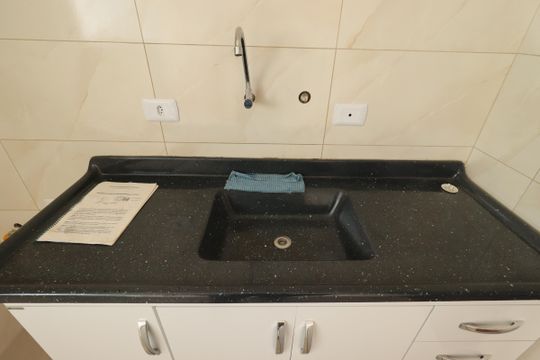 Cozinha - Pia de apartamento à venda com 2 quartos, 45m² em Parque das Nações, Santo André