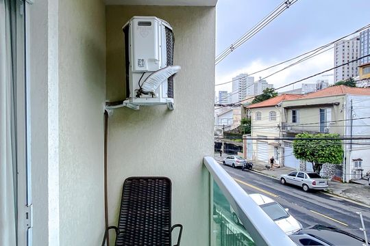 Varanda do Quarto de apartamento para alugar com 1 quarto, 38m² em Parque da Mooca, São Paulo