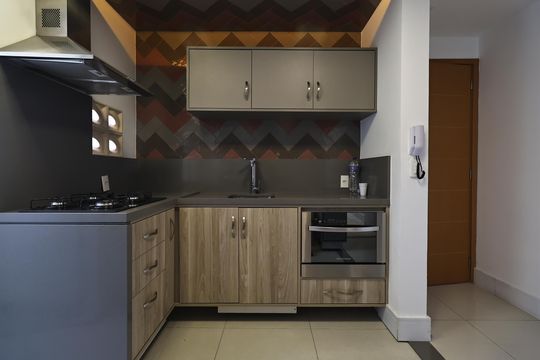 Cozinha de apartamento à venda com 2 quartos, 74m² em Centro, Santo André