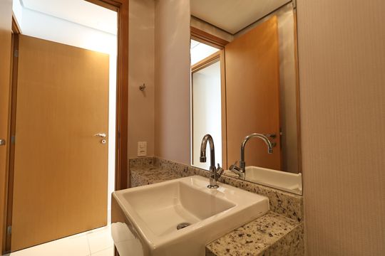 Lavabo de apartamento à venda com 2 quartos, 74m² em Centro, Santo André
