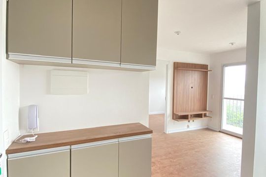 Cozinha de apartamento à venda com 2 quartos, 38m² em Jurubatuba, São Paulo
