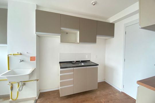 Cozinha de apartamento à venda com 2 quartos, 38m² em Jurubatuba, São Paulo