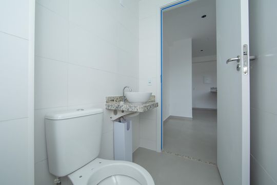 BANHEIRO de apartamento à venda com 1 quarto, 24m² em Nova Suíça, Belo Horizonte